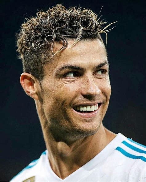 ronaldo with curly hair